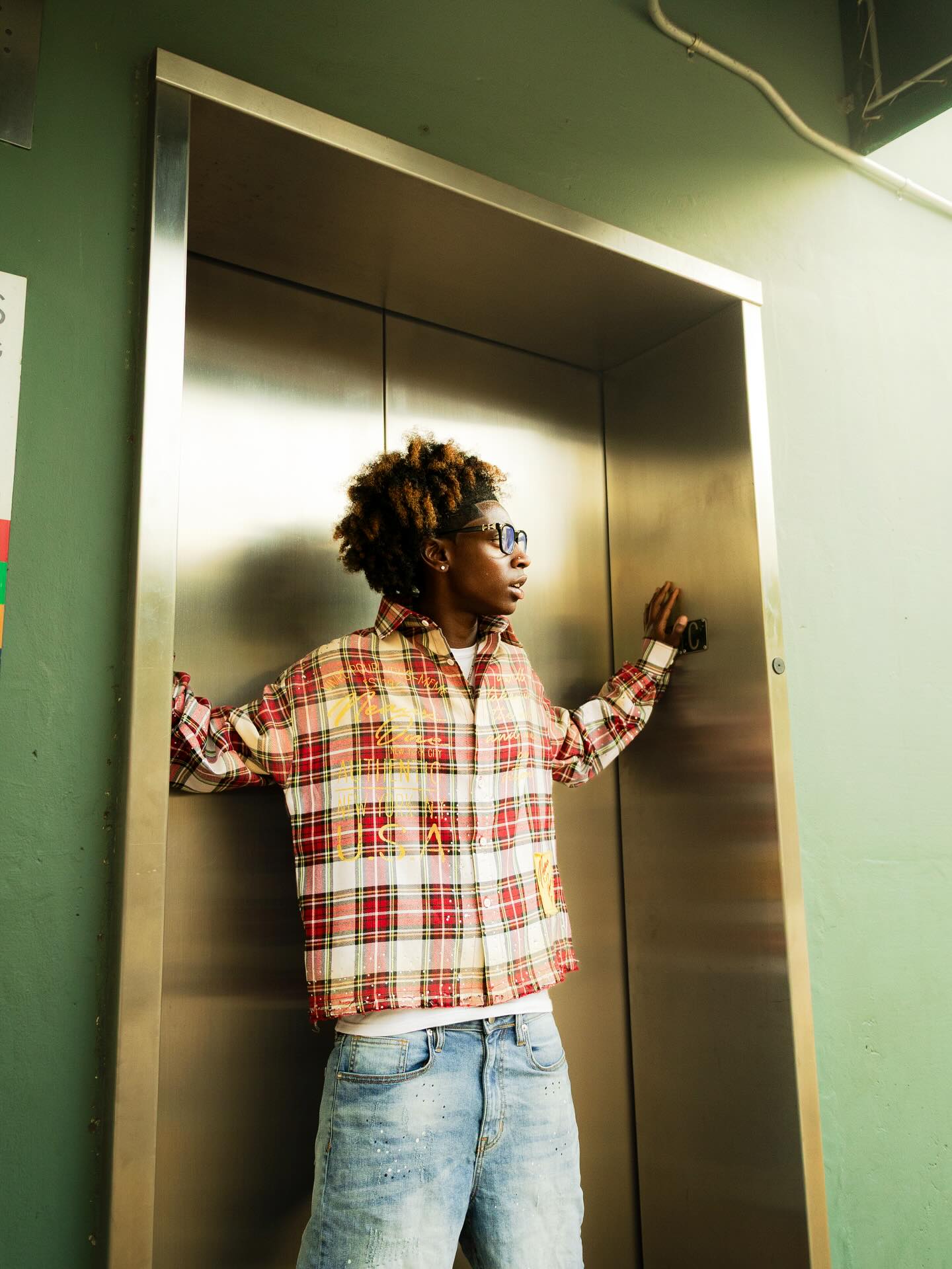 Plaid Patchwork Flannel Shirt